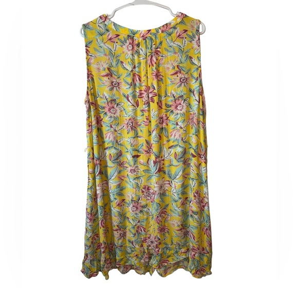 LOFT BEACH FLORAL FLOWY DRESS SIZE 16 - Picture 2 of 5